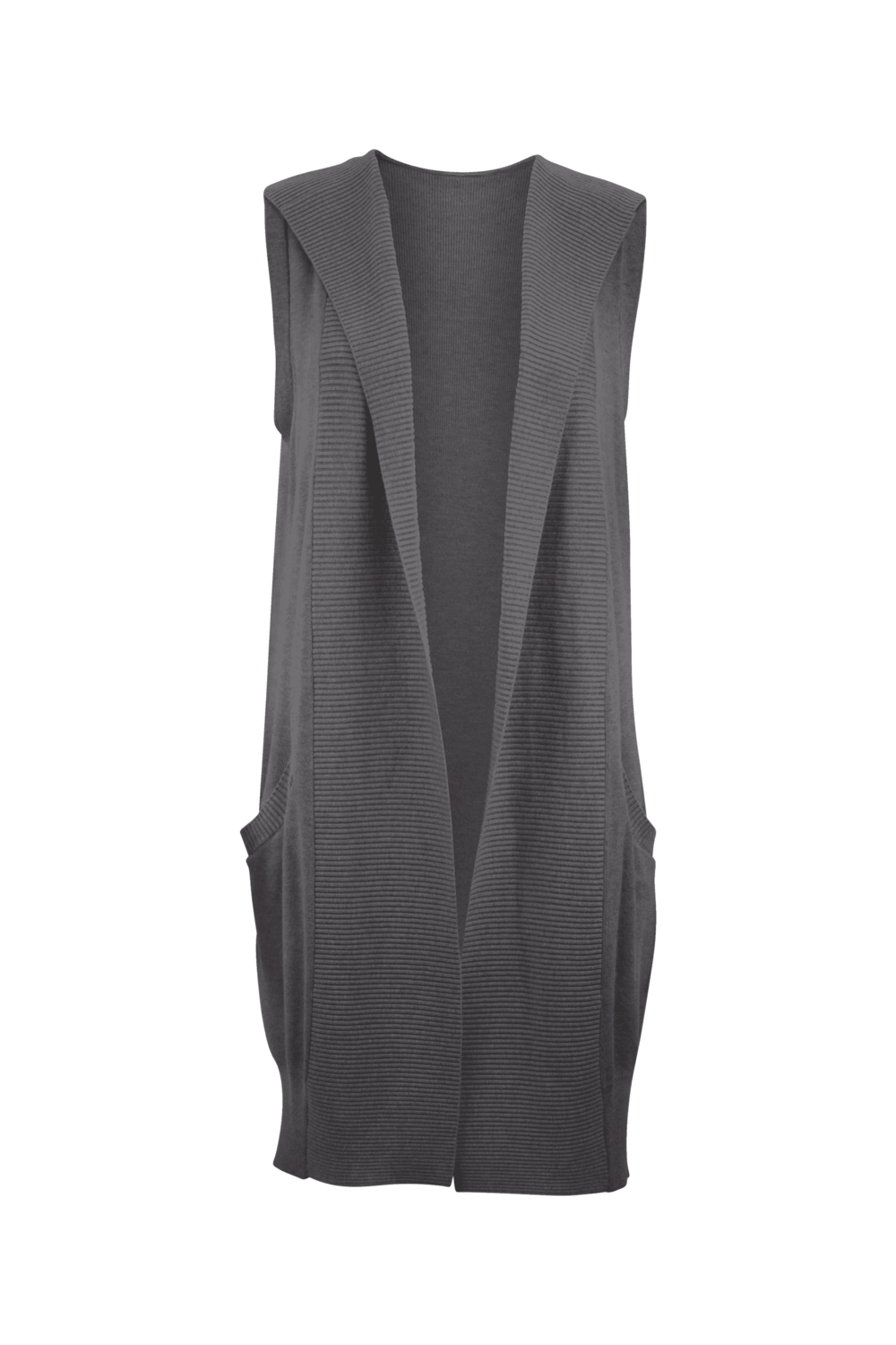 Strickjacke Nylon Grau