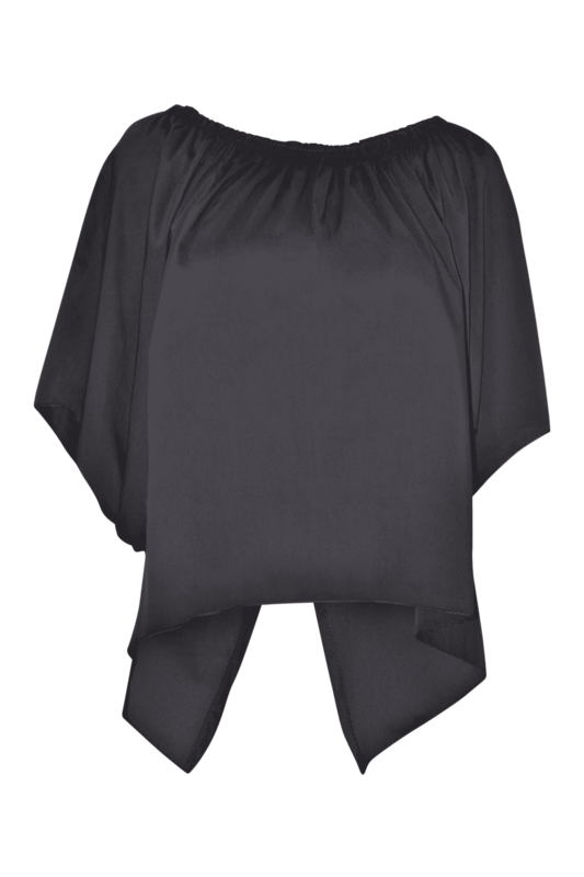 Bluse Open Schwarz