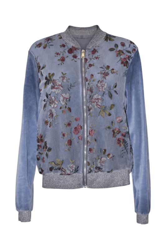 Blumenjacke Blau