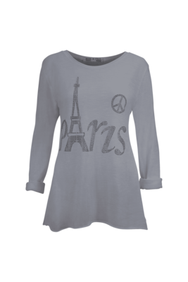 Sweatshirt Paris Grau