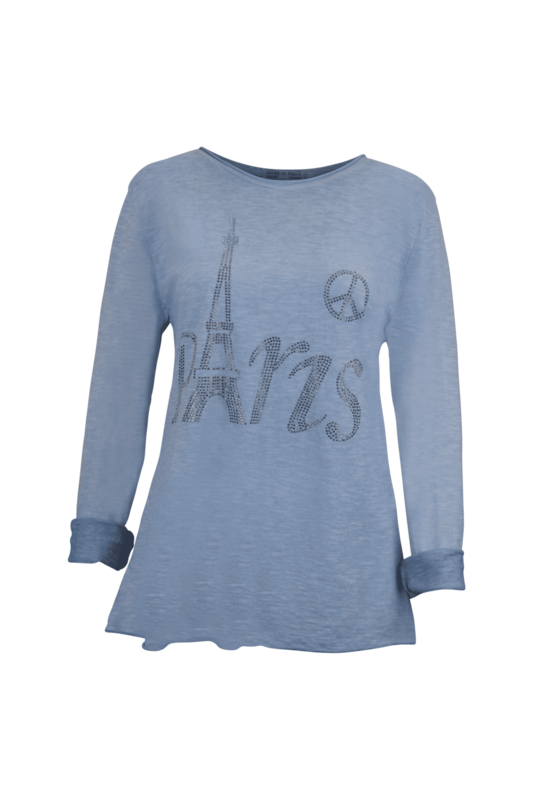 Sweatshirt Paris Blau