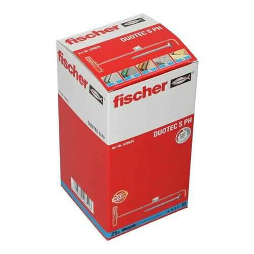 DUOTEC 10 S PH - Πλαστικό βύσμα με βίδα ψωμάκι για λεπτότοιχα υλικά (25x)