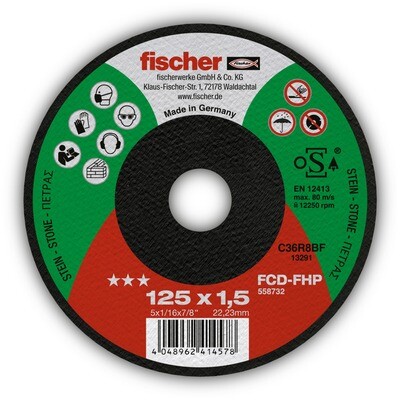 fischer FCD-FHP 115x1,5x22,23 Δίσκος κοπής πέτρας ***