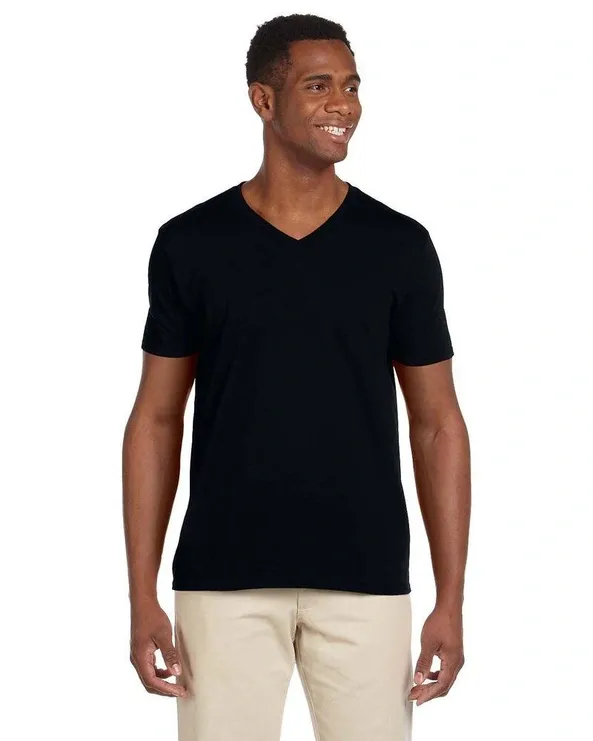 Premium Softstyle V-Neck Cotton T-Shirt