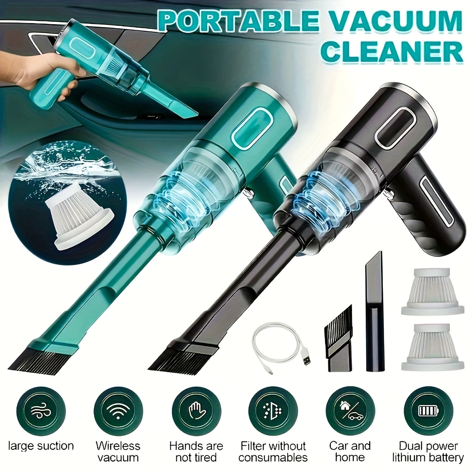 Portable Cordless Handheld Vacuum Cleaner