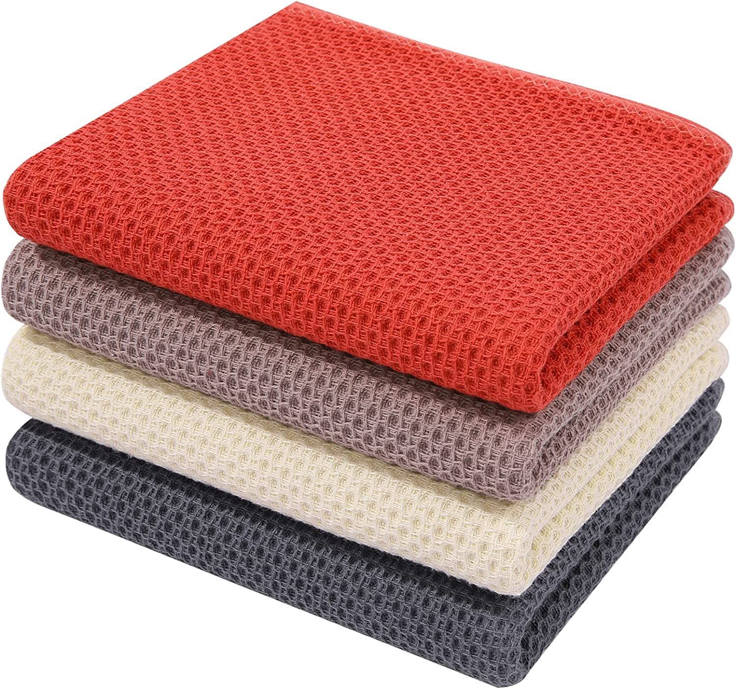 Cotton Waffle Dish Cloths (4pcs)