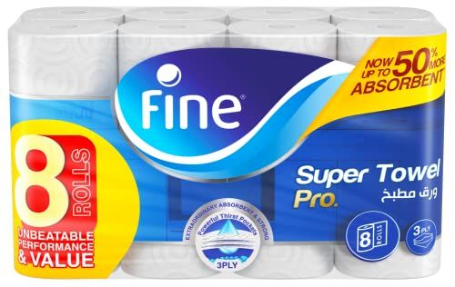 Kitchen Paper Towels (8 Rolls)