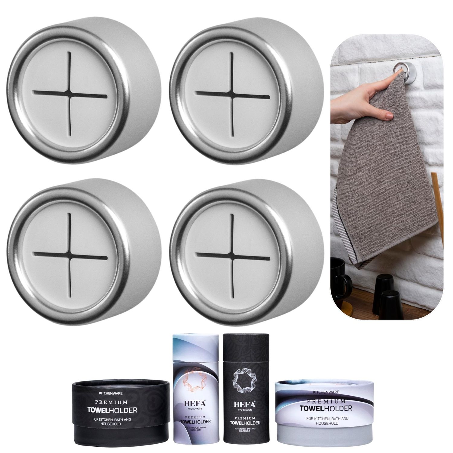 Kitchen Towel Holder (4pcs)