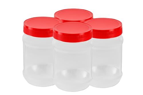 Airtight PET Jars (4pcs)