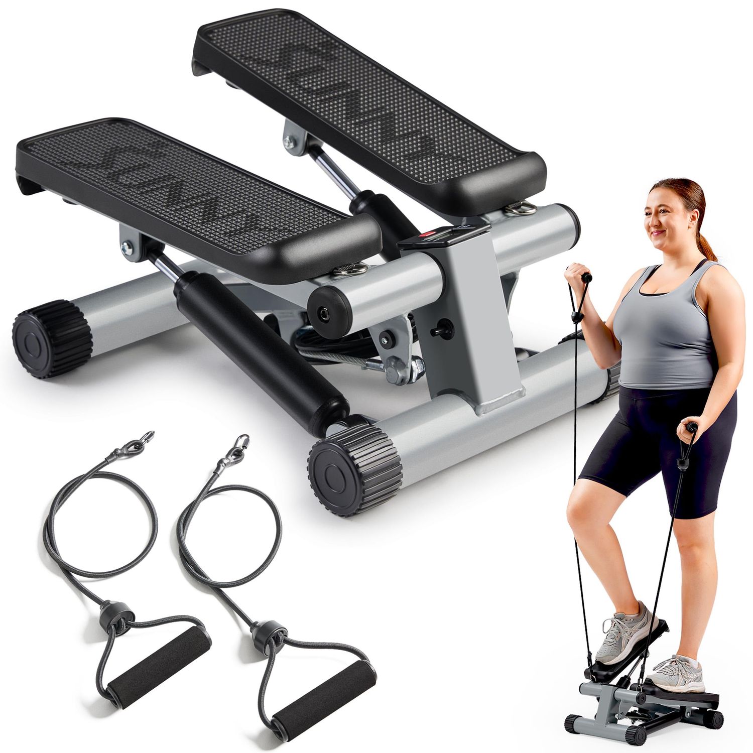 Mini Stepper with Resistance Bands