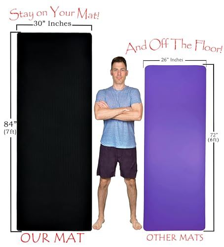 Extra Thick Yoga Mat XL 1/4&quot; (Wide &amp; Long)