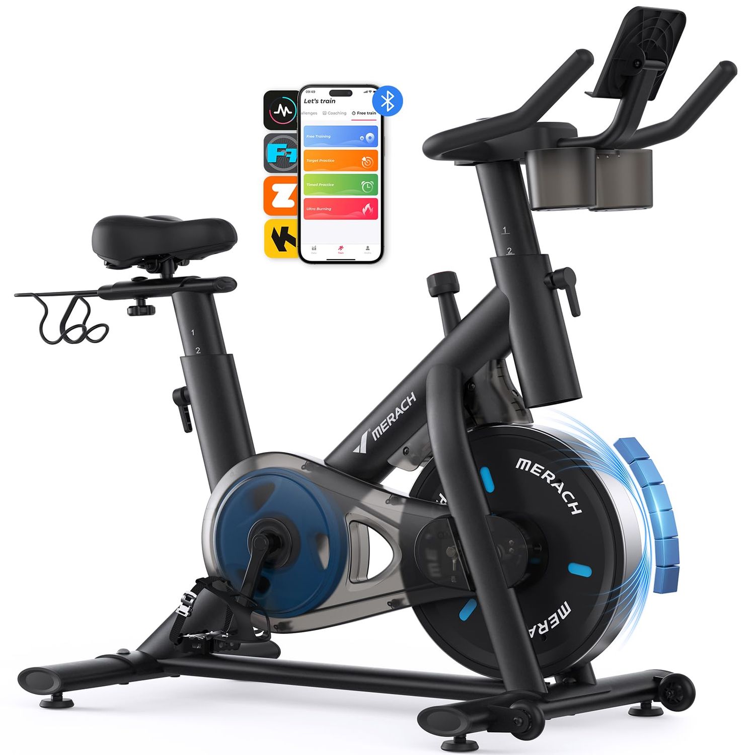 Stationary Spin Bike with App 135kg