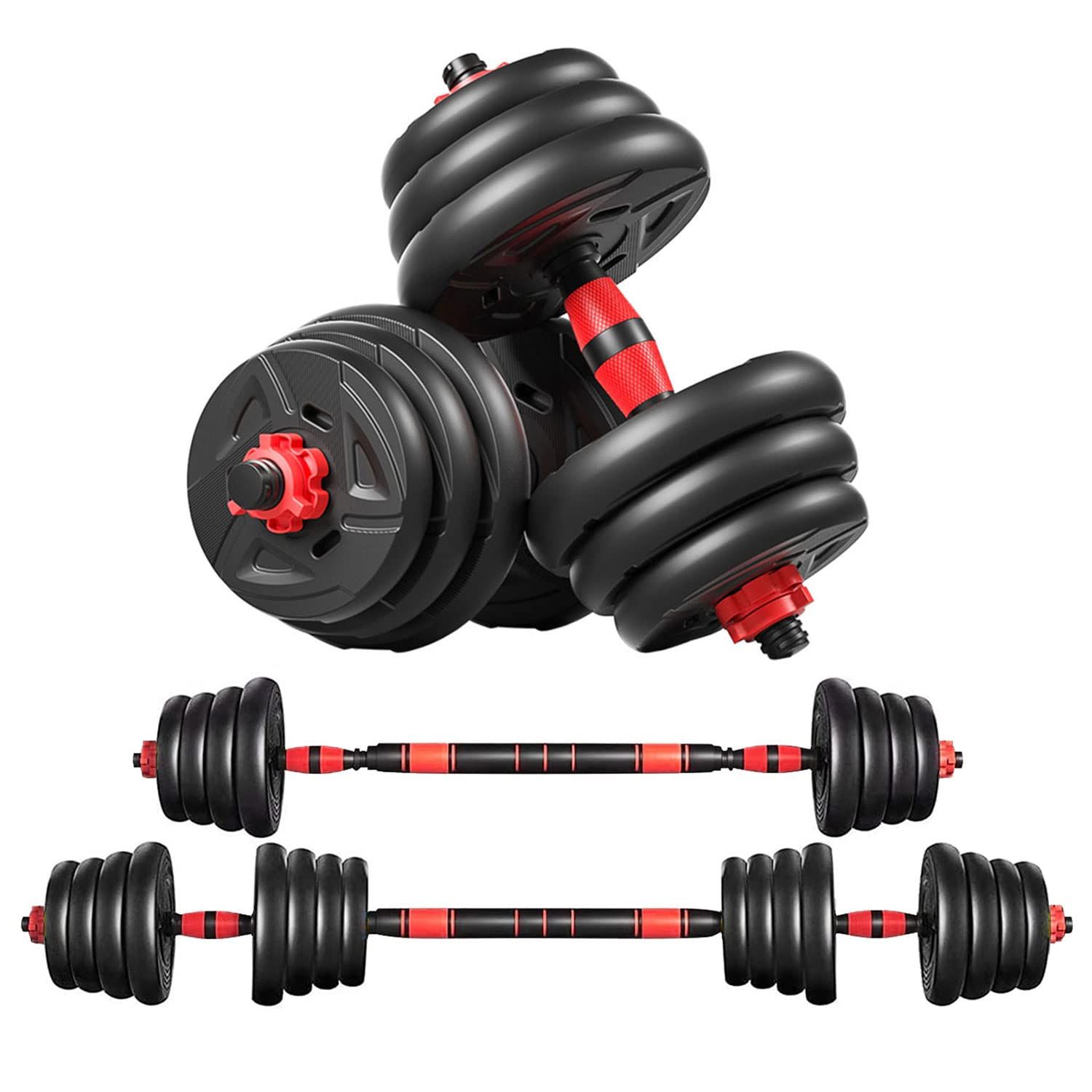 Adjustable Dumbbell Barbell Set 3-in-1, 40 kg