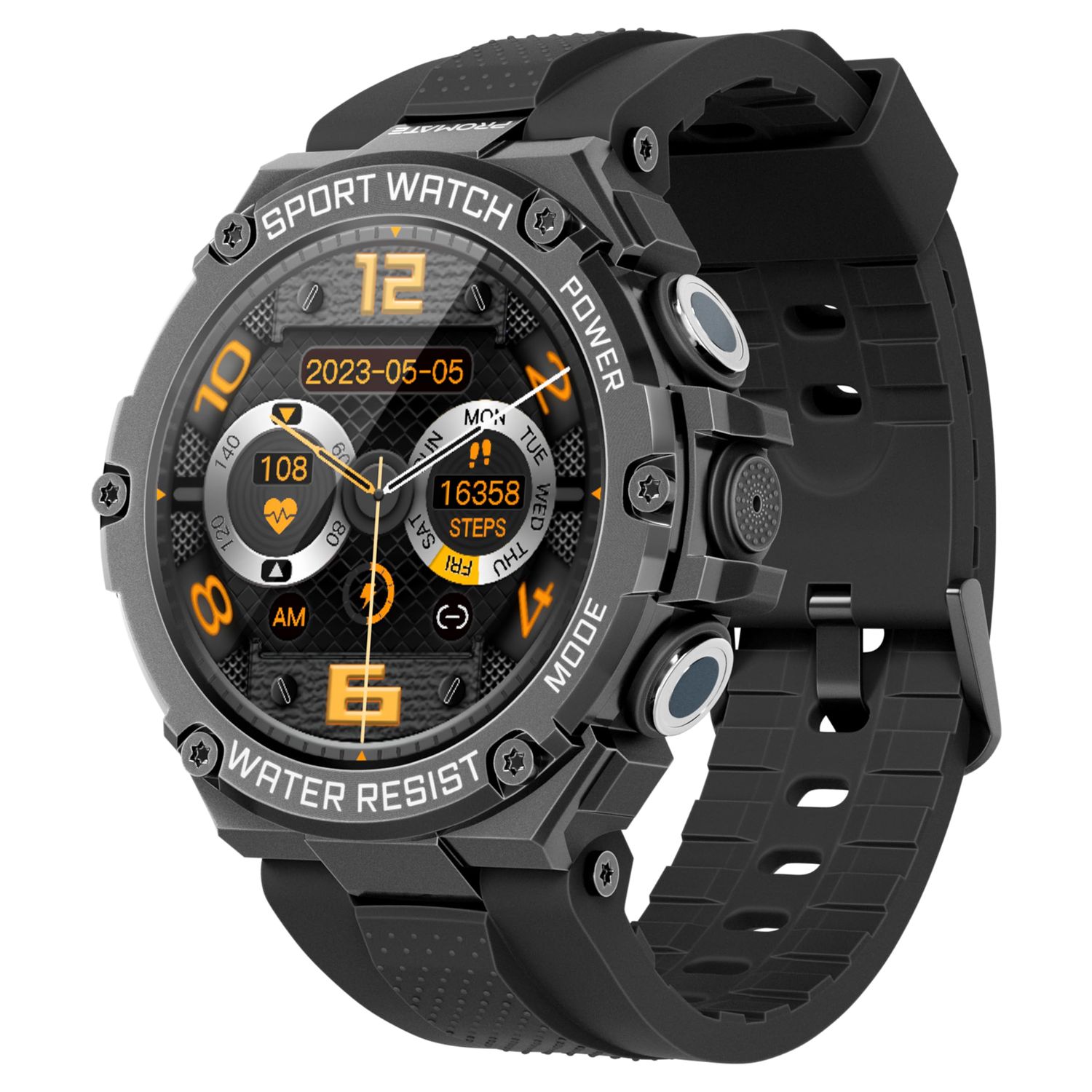 Rugged Smart Watch 1.95&quot; (BT 5.1)