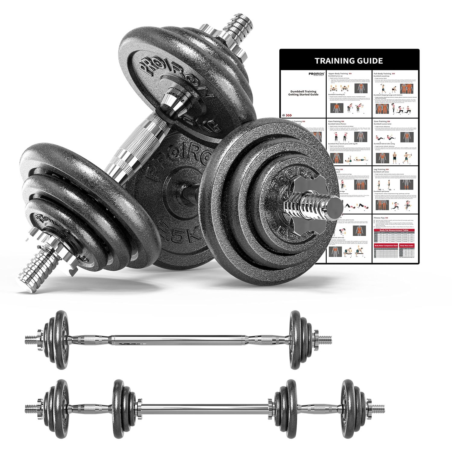 Cast Iron Weight Plates 1.25–10kg (1&quot; Hole)