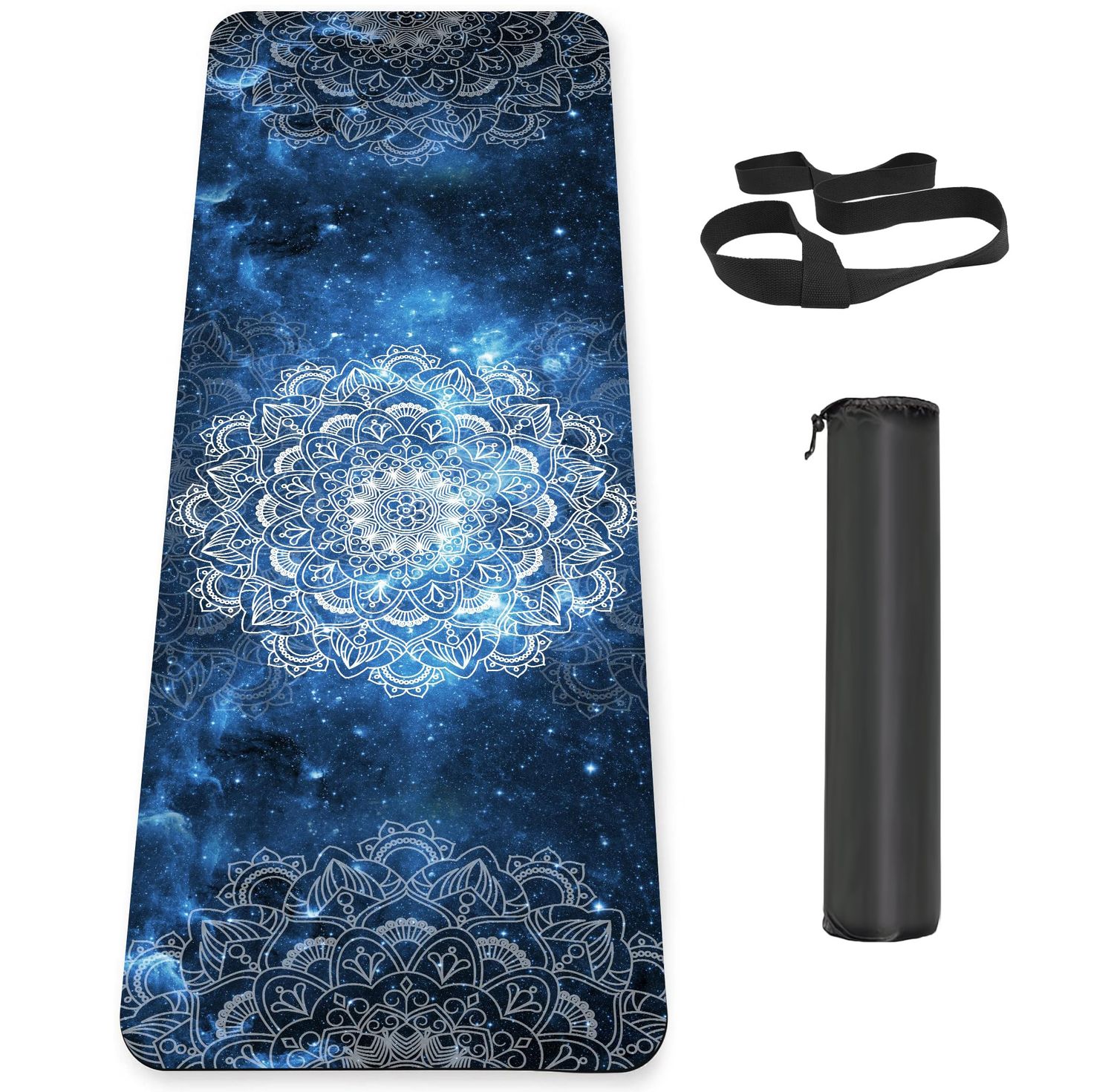 Non-Slip TPE Yoga Mat 6mm 72&quot;×24&quot; (with Strap)