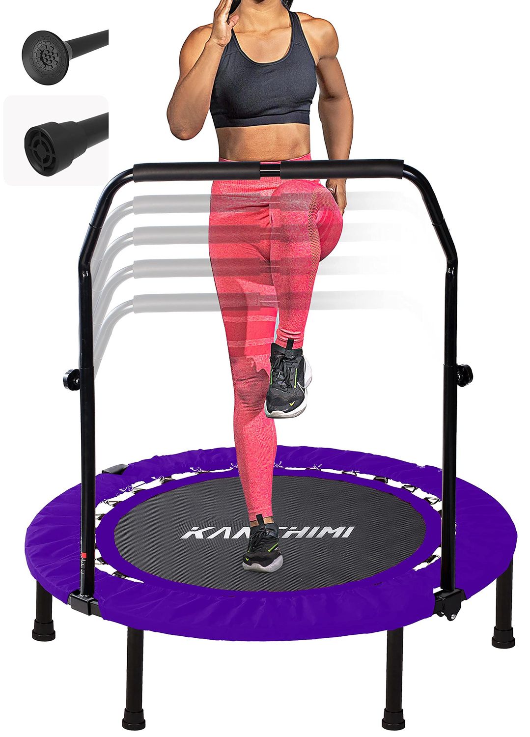 Folding Rebounder Trampoline 40&quot; with Handle 150kg