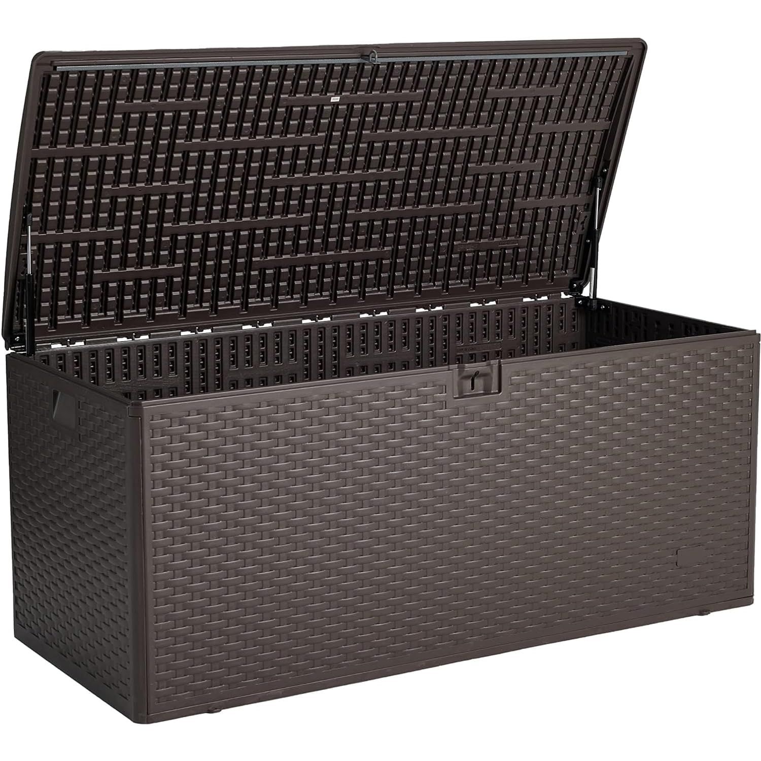 Deck Storage Box 397L (Lockable, Water-Resistant, Grey)