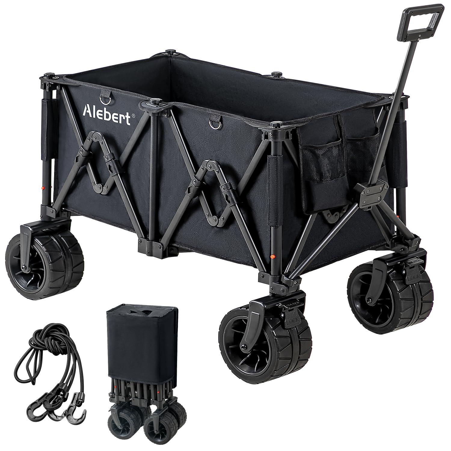 Folding Wagon Trolley 190L (Large Wheels)