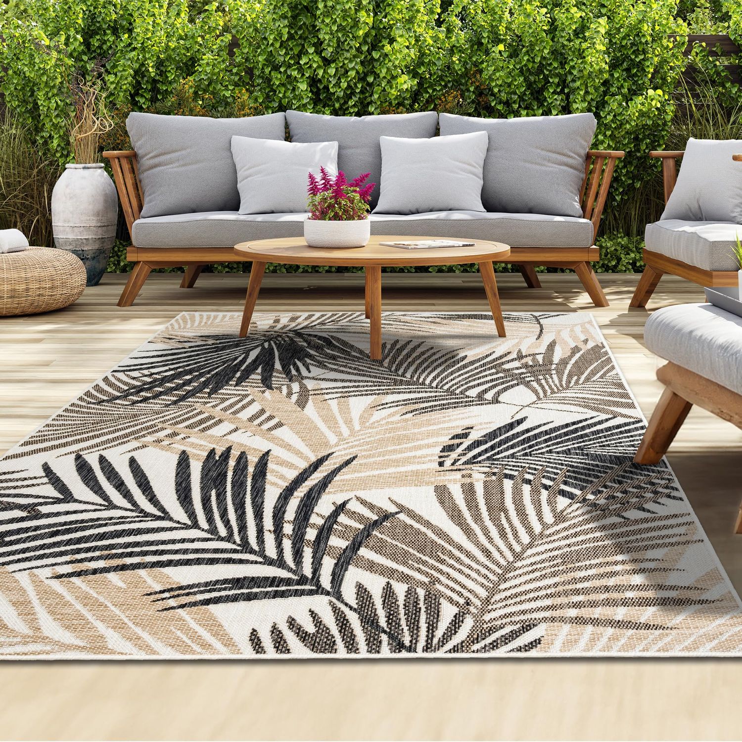 Outdoor Rug 80×150 cm (Easy-Clean, UV-Resistant)