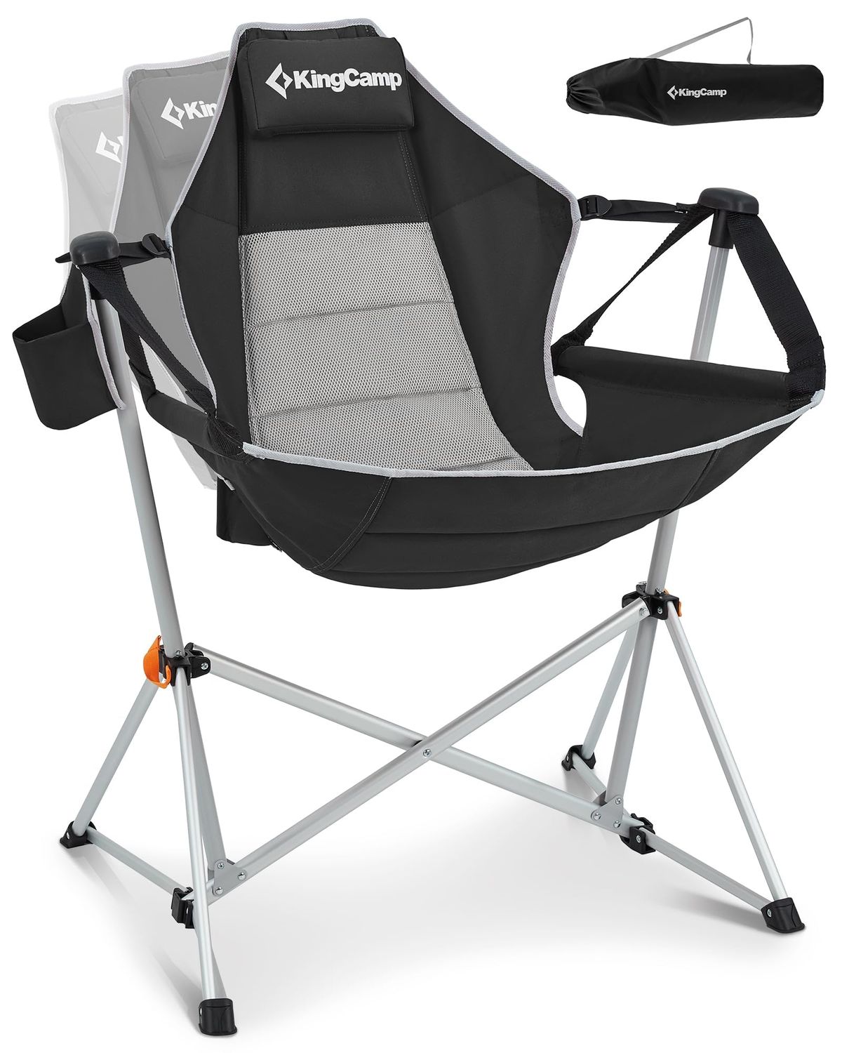 Hammock Camping Chair (Folding, Adjustable, Cup Holder)