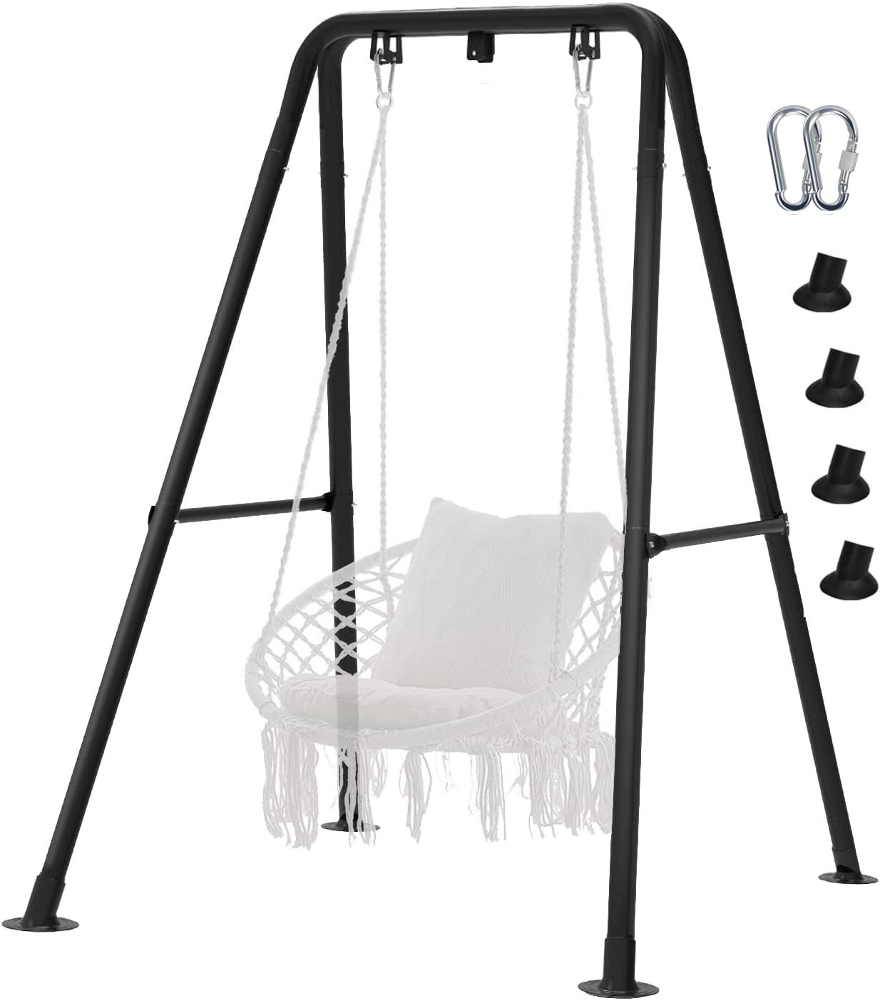 Hammock Chair Stand (Max 150 kg, Black)