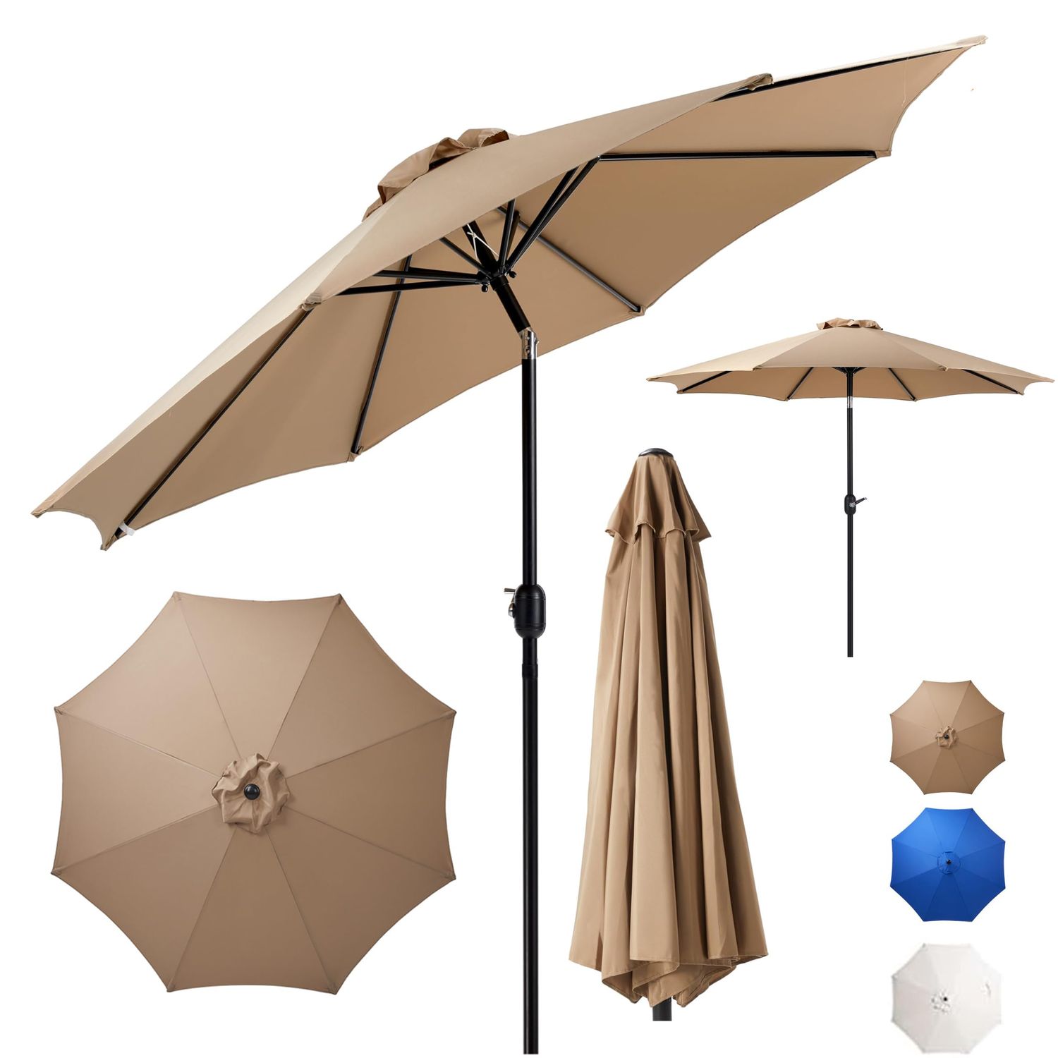 Patio Umbrella 2.7 m (Tilt &amp; Crank)