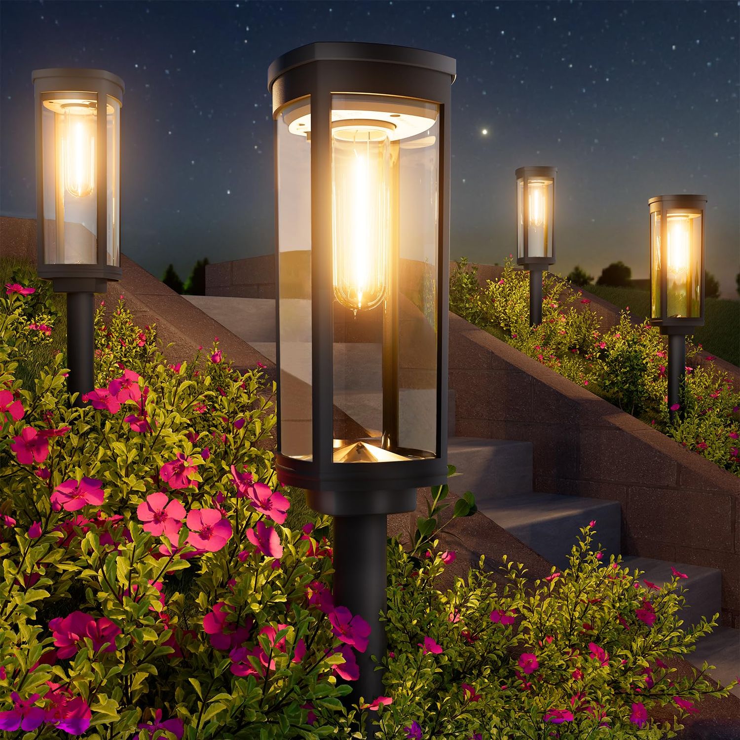 Solar Pathway Lights 4-Pack (IP65)
