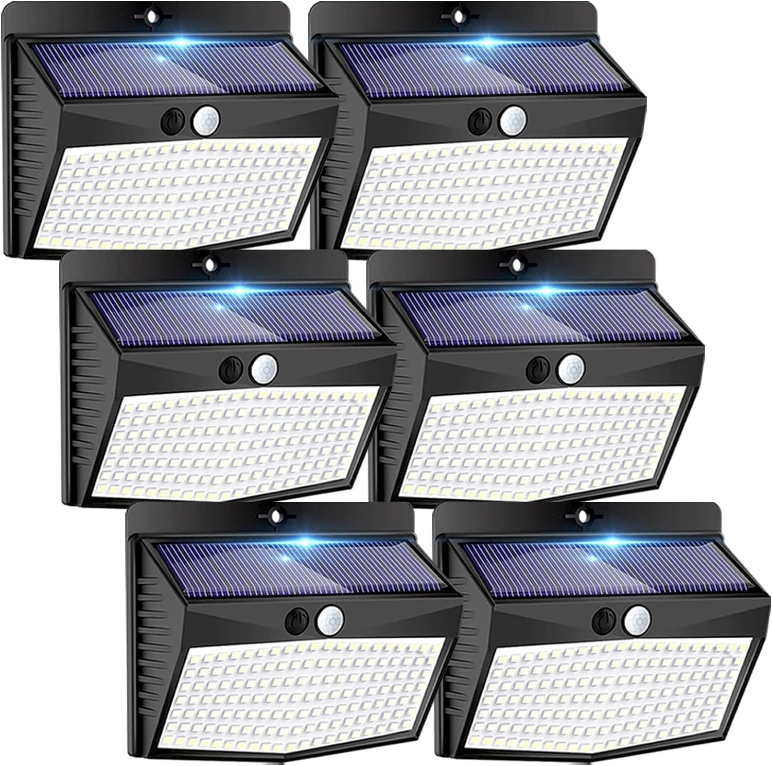 Solar Security Lights 6-Pack (Motion, 3 Modes)