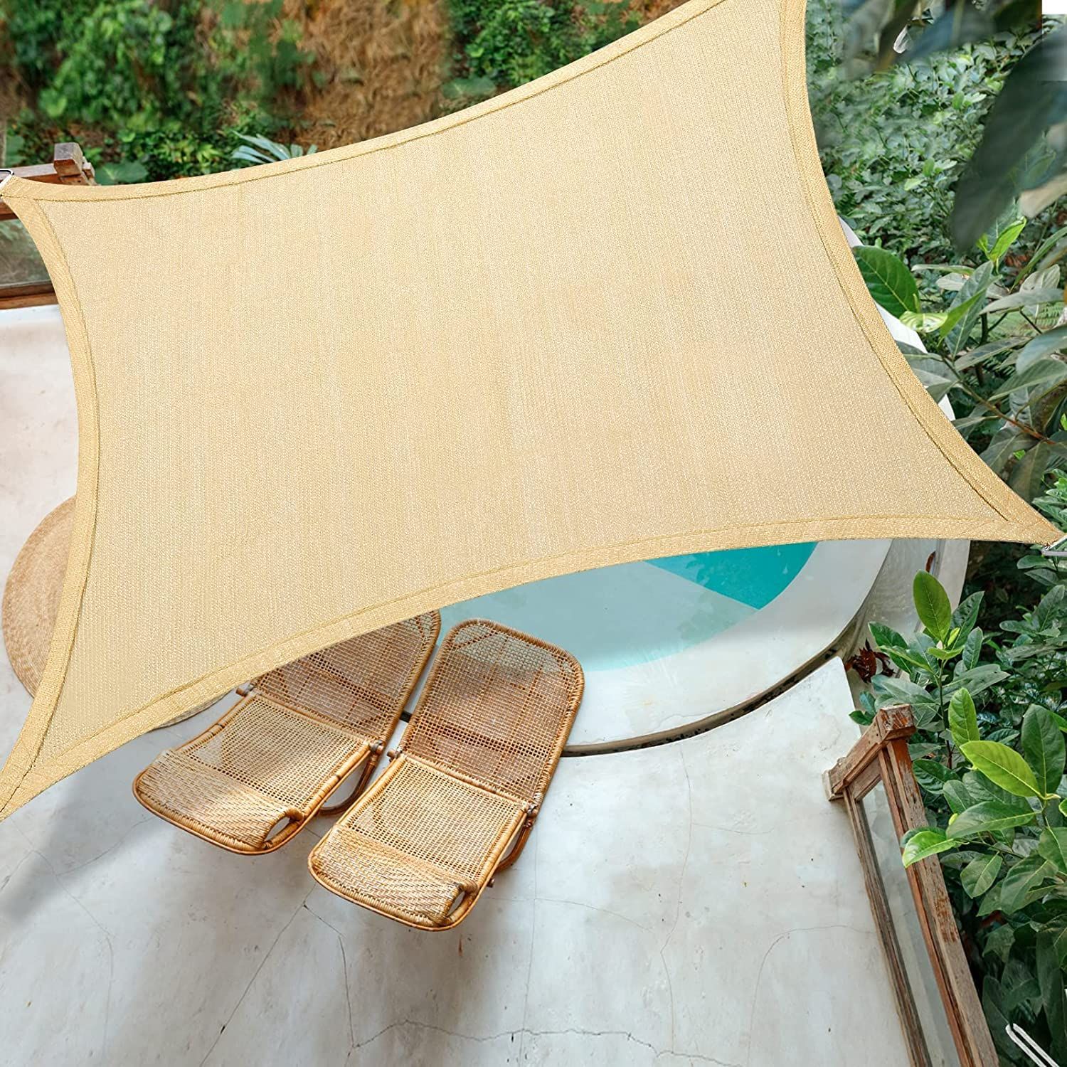 Sun Shade Sail 3×4 m (Sand)
