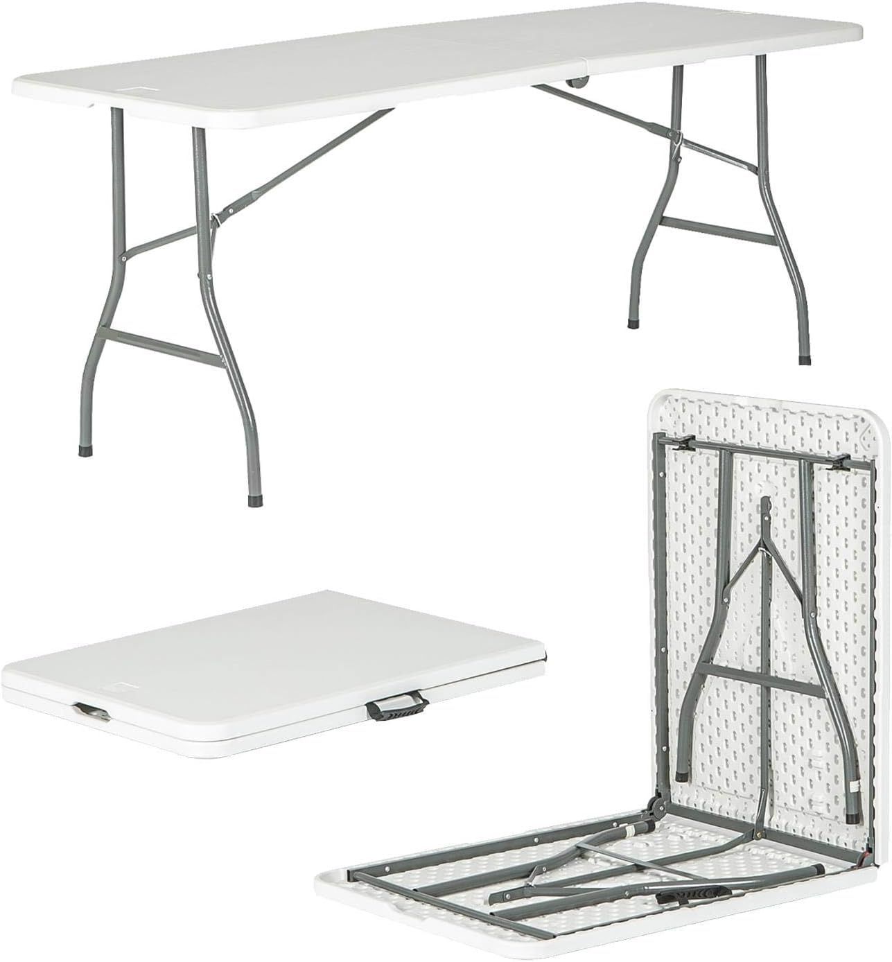 Folding Picnic Table 180×75×75 cm (White)