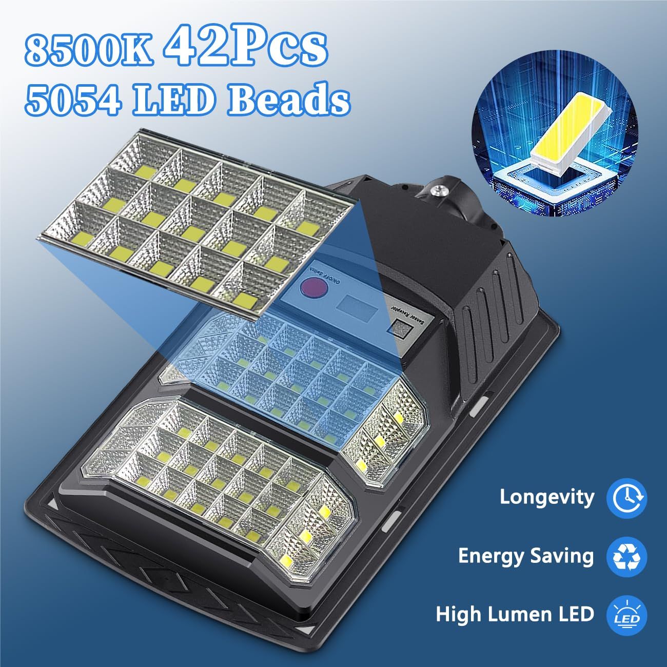 Solar Flood Lights 2-Pack (Dusk-to-Dawn)