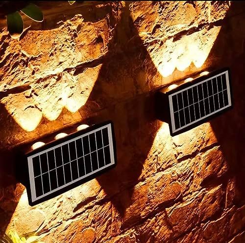 Up/Down Solar Wall Lights 4/8-Pack (2-Color)