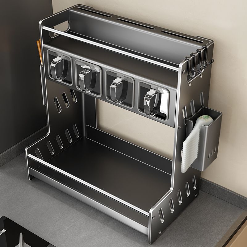 Kitchen Spice Racks Home Kitchen  Cabinet Seasoning Holder Cutlery Holder Modern Multifunction Organizers Shelves Removable