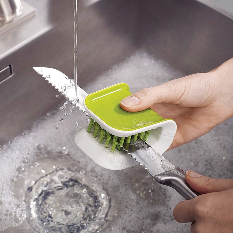 Kitchen Knife Cleaning Brush Tableware Brush Car Seat Belt Cleaning Brush U Shape Kitchen Washing Tool Tableware Cleaning Brush