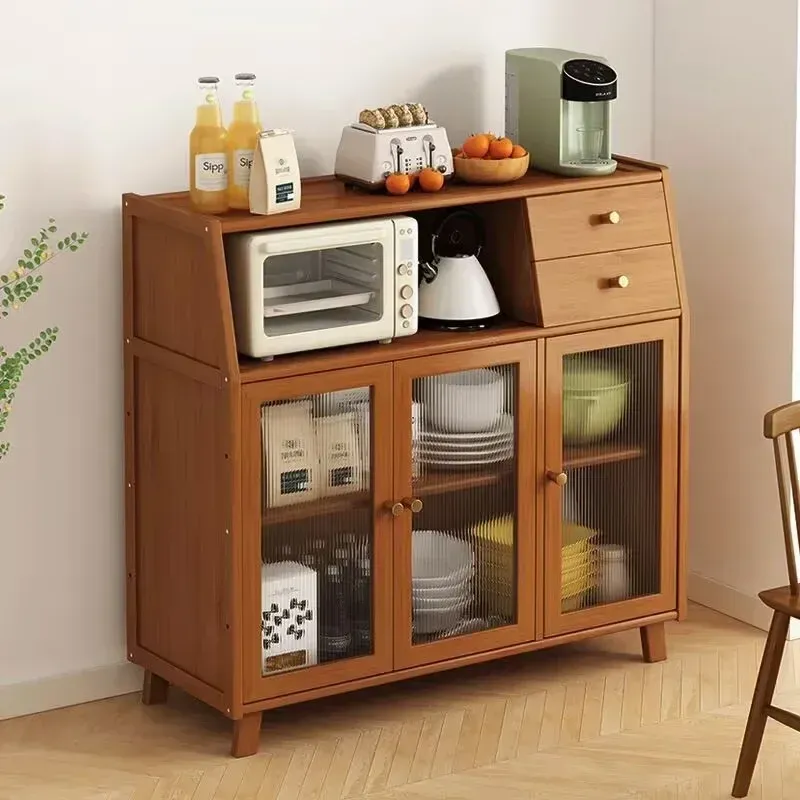 Kitchen Island Buffet Cabinet with Storage, 36.6&quot; Large Sideboard Buffet Cabinet, Farmhouse Kitchen Cabinet Display Cabinet