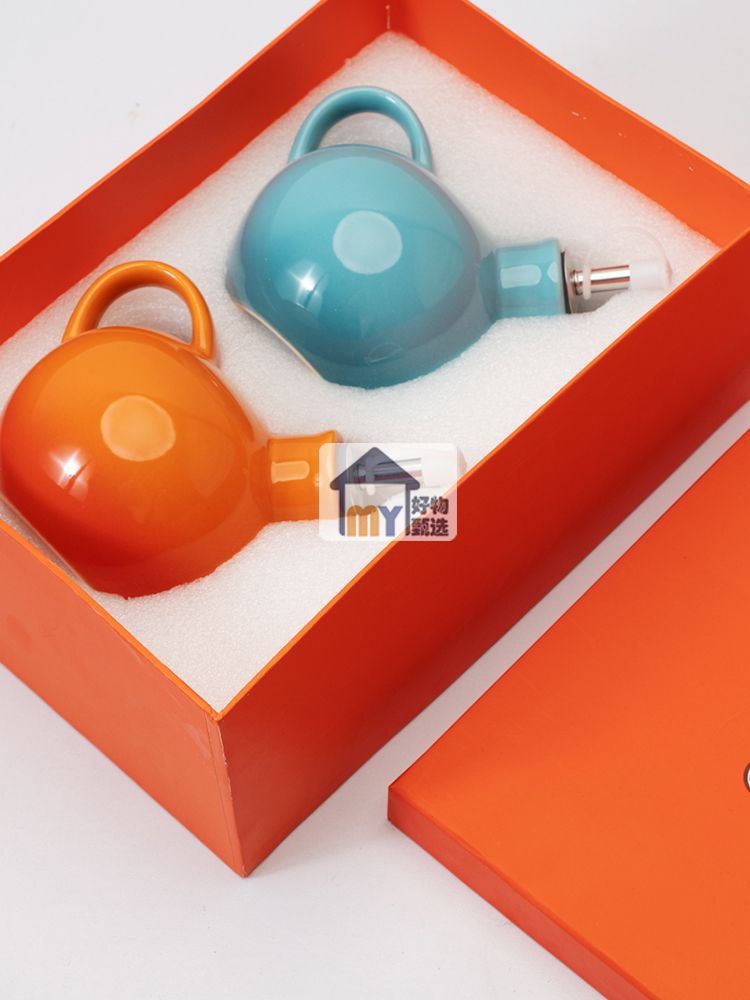 Cool Color LE CREUSET Cerc Oil Vinegar Bottle Kitchen Seasoning Pot Set Home Use round ape Storage Container with Lid