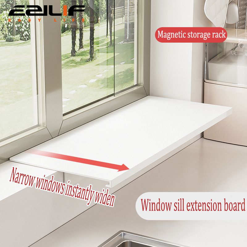 Kitchen storage extension board, non perforated magnetic storage rack, multifunctional countertop, widened storage
