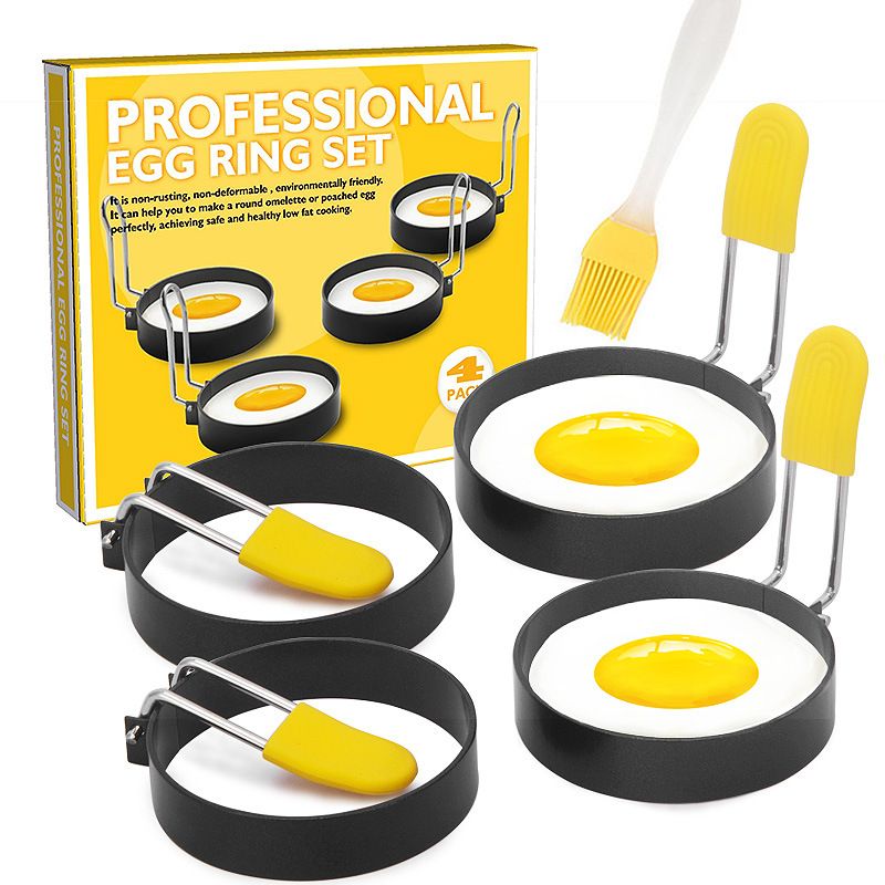 Egg frying iron，spray non-stick egg frying ring kitchen small tool set egg frying device mold kitchen tools kitchen gadgets