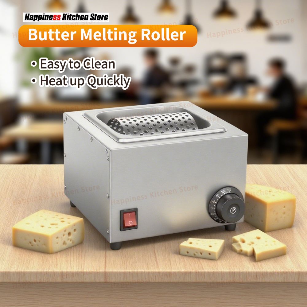 Electric Butter Melter Commercial Butter Melting Rolling Machine Stainless Steel Butter Melting Pot Kitchen Tool