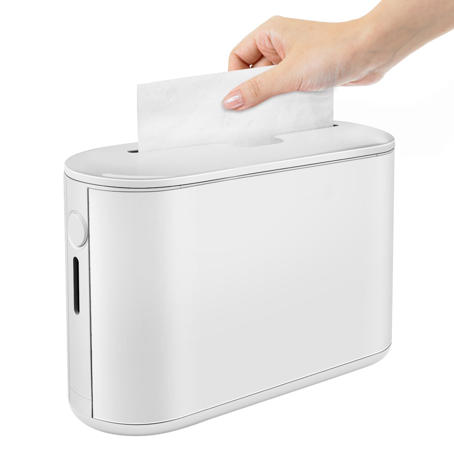 Tissue Box ABS Square Wet Tissue Paper Dispenser Non-Slip Bottom Portable Napkin Holder with Visible Window for Kitchen Bathroom