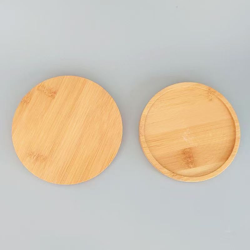 Round Coaster Environmentally Friendly Practical Tea Tray Bamboo Coffee Cup Mat Flowerpot Tray Home Decorative 6 7 8 9 10 12 Cm
