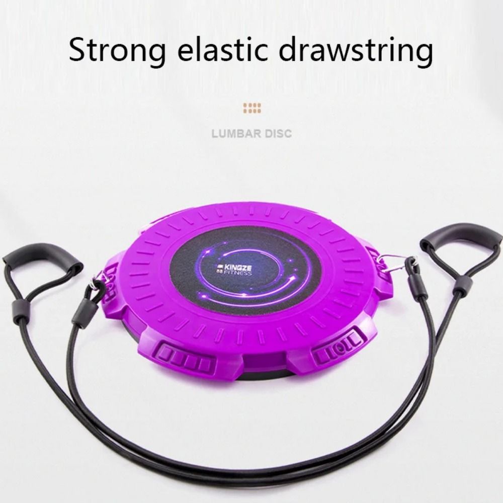 Foot Massage Yoga Waist Twisting Disc with Pull Rope Non-Slip Twist Exercise Board Safety Platform Rotating Yoga Waist Trainer