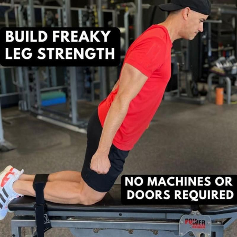 Strap For Hamstring Stretch Resistance Bands Hamstring Curl Ankle Strap Workout Equipment Home Gym Accessories For Strength