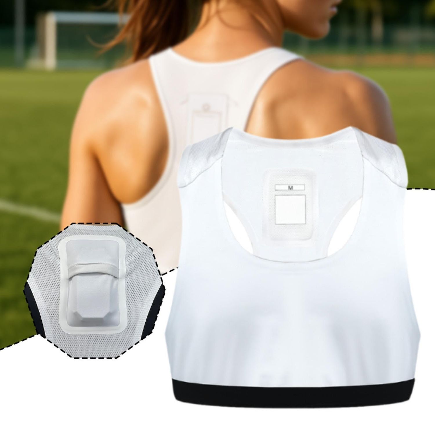 Football Performance Vest No Tracker for Activity Trackers Portable Breathable for Men Women Multipurpose Soccer Training Vest