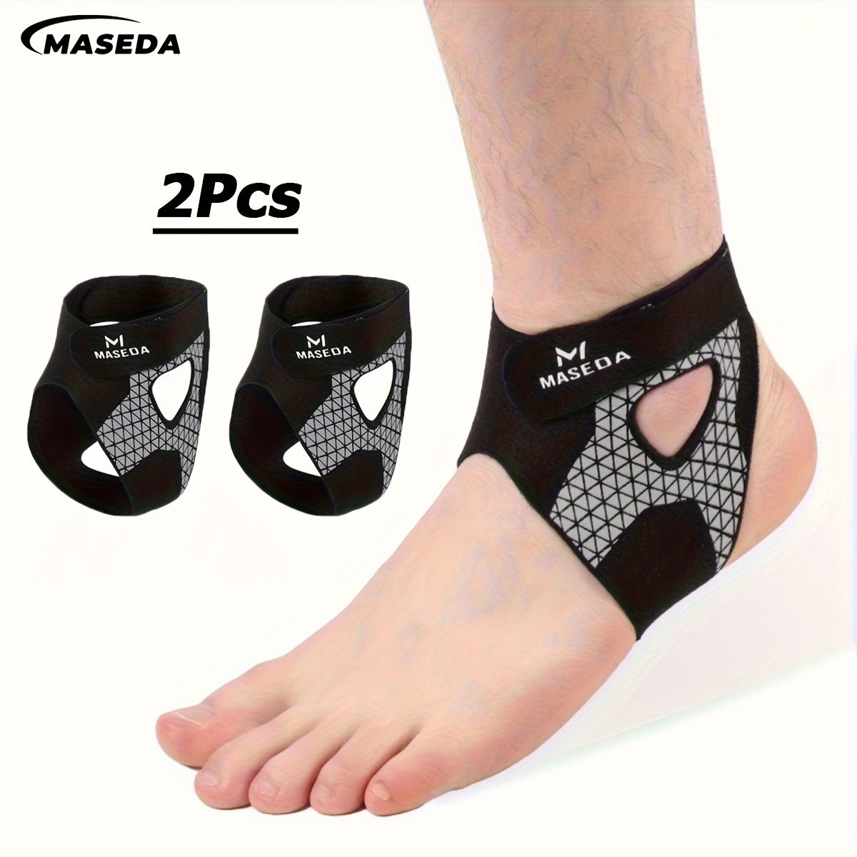 2Pcs Ultra-Thin Sports Ankle Socks Two-Way Adjustable Straps
