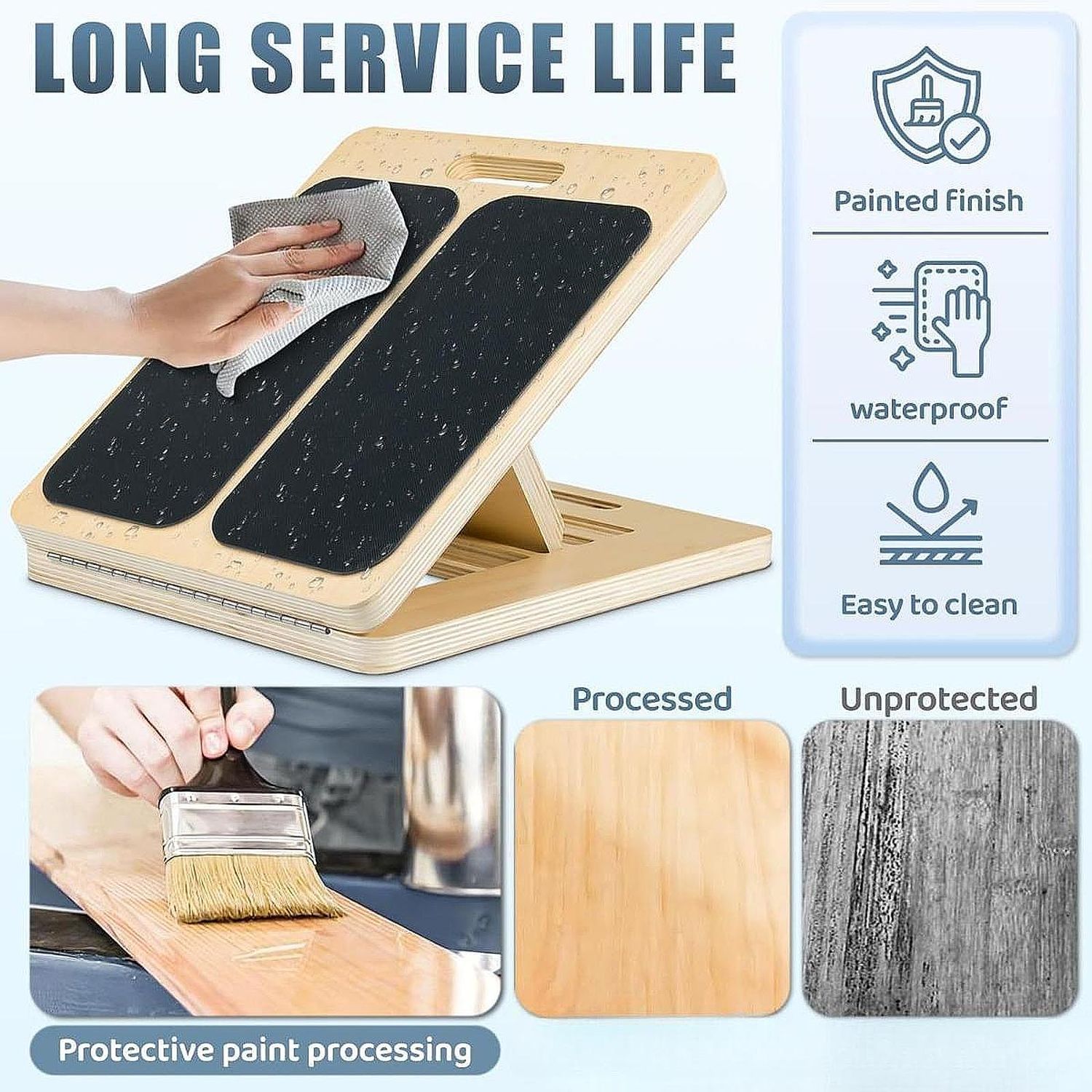 Slant Board Calf Stretcher Folding Incline Board Tight Calves Leg Stretch Balancing Fitness Pedal for Yoga Planking Sport Workou