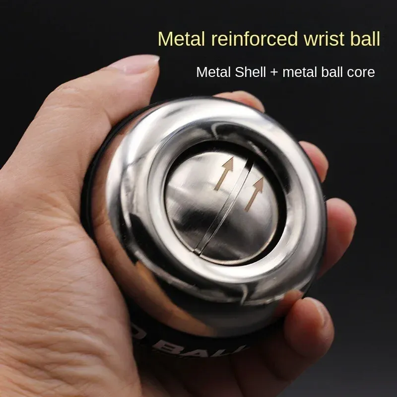 All metal  wrist gyro forearm strength led gyro ball arm muscle fitness training equipment Intensify Professional training