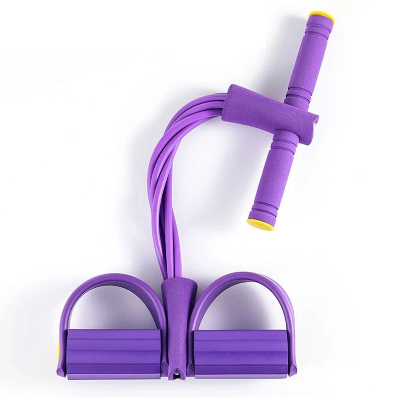 Six-Tube Pedal Tensioner Multi-Functional Household Fitness Equipment Yoga Abdominal Strengthening Elastic Band Tension Rope