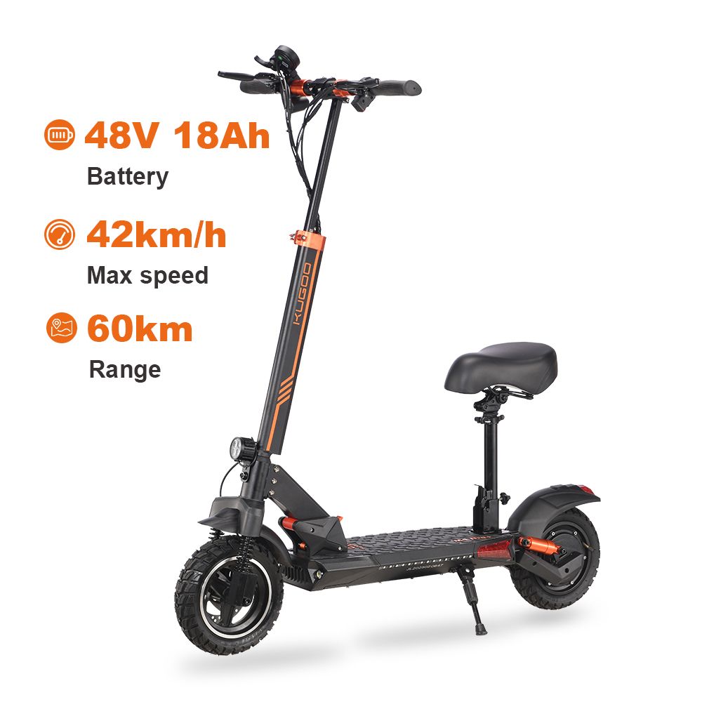 KUGOO M4 Pro+  800W City Riding Electric Scooter Off Road Scooter 10 Inch Tire Electric Scooty for Adults Long Range E-Scooter